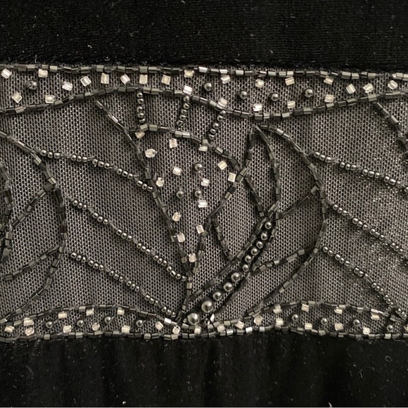 Vintage Black Velvet Gown Size 16 - Picture 2 of 7